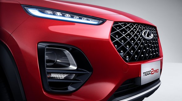 Chery Tiggo 2 Pro Решітка радіатора та фари Chery Tiggo 2 Pro Решітка радіатора та фари